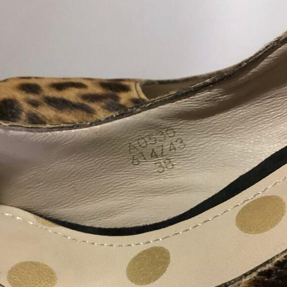 Boden animal print calf hair block high heel womens sz  8/38 - Picture 5 of 5